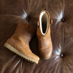 Ugg waterproof real leather boots